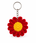 Red Daisy Key Chain